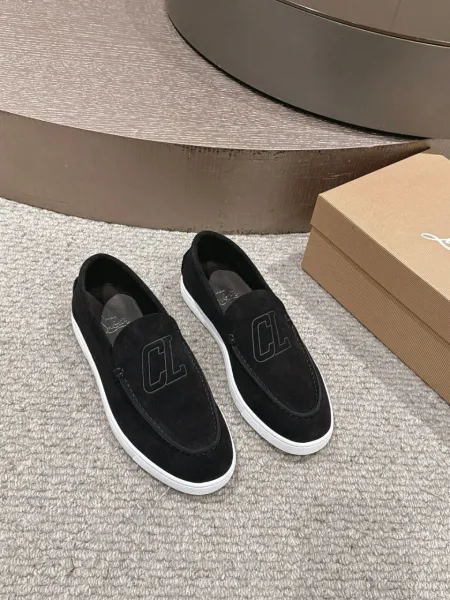 Dior CD Logo Suede Loafers Navy Blue - 2