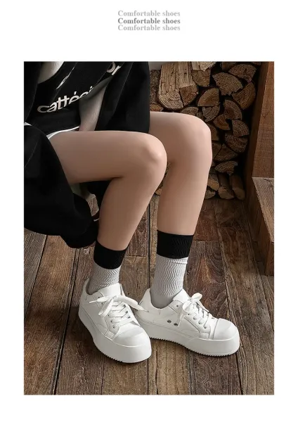 Design Chunky Platform Sneakers White - 20