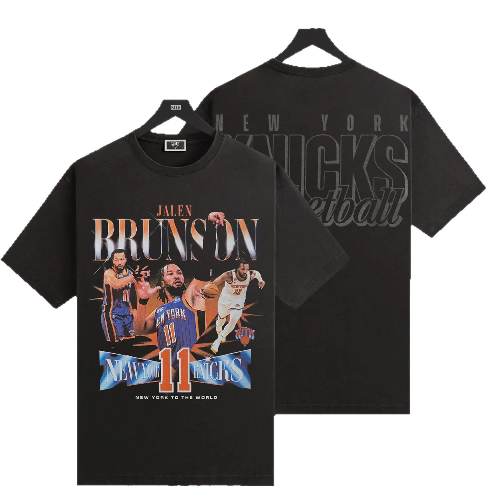 Kith Graphic Print Black White Navy Beige Casual T Shirts