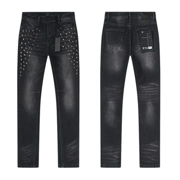 Design RTA Distressed Black Denim Jeans - 30