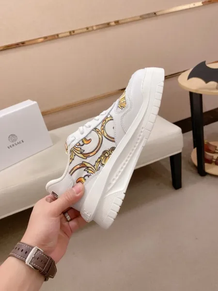 Versace Medusa Baroque Print Black Chunky Sneakers - 4
