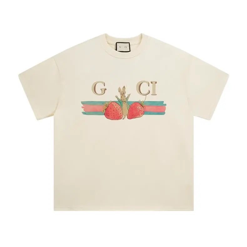 Gucci Dog Print T-Shirt Beige - 7
