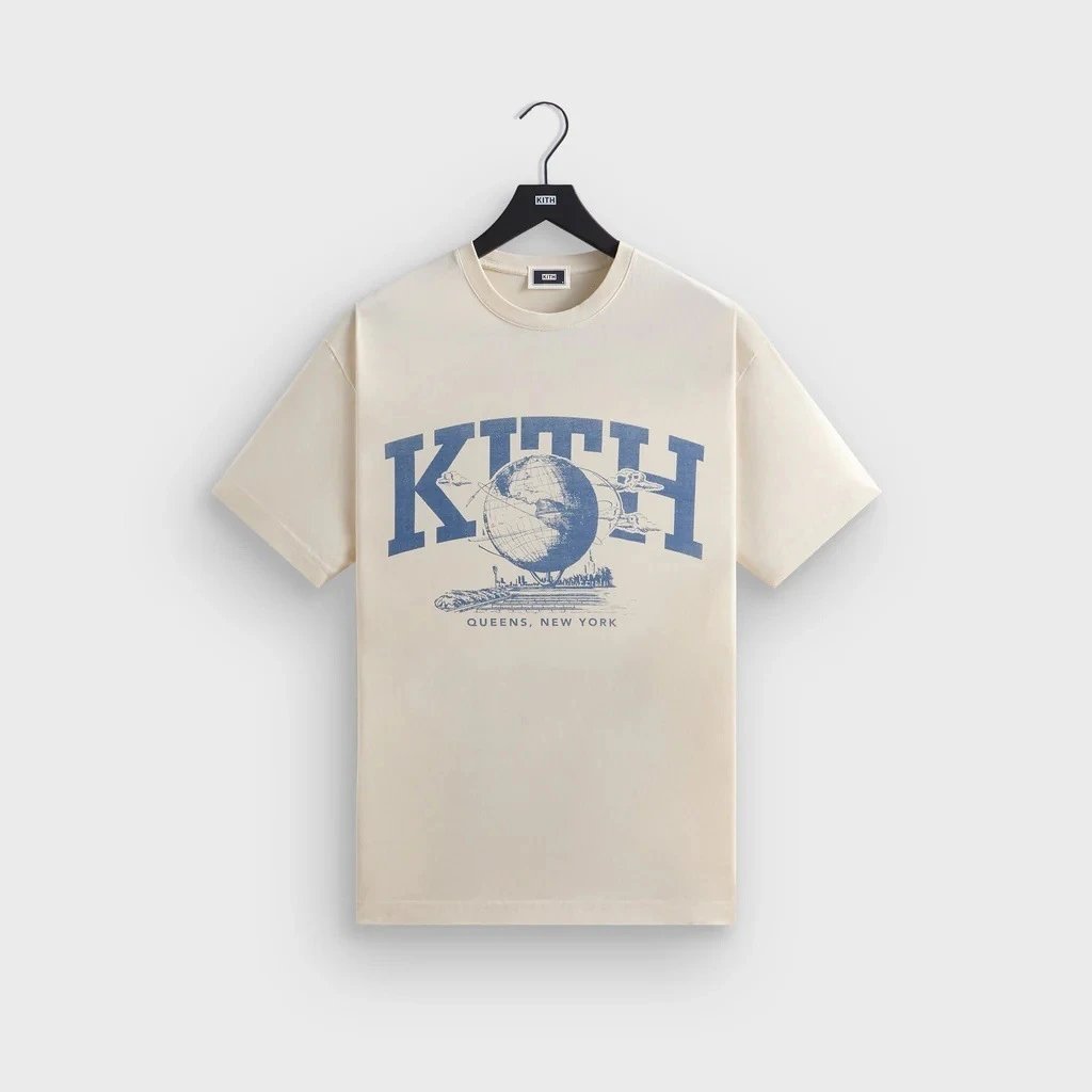 Kith Graphic Print White Black Beige Casual T-Shirt