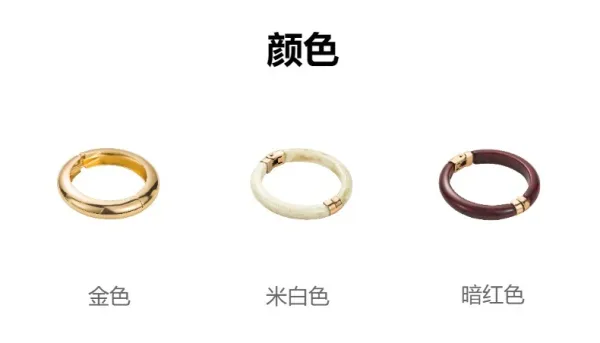 Design Resin Bangle with Gold-Tone Clasp Black Bracelet Jewelry - 12