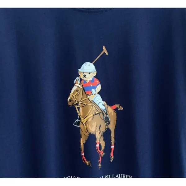 Polo Ralph Lauren Big Pony Polo Bear T-Shirt Navy - 1