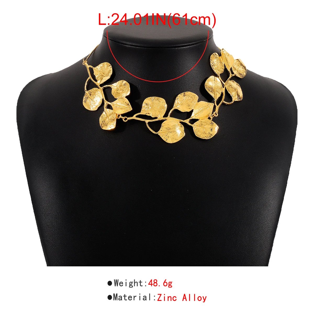 Design Abstract Two-Tone Choker Necklace Jewelry - 7