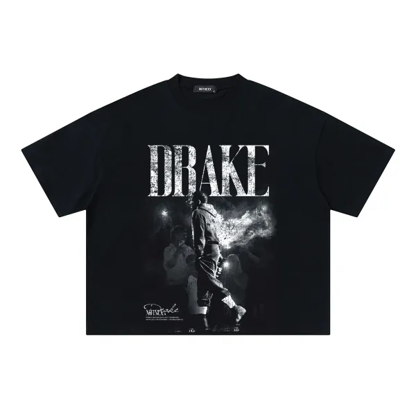 Design NOTSEXX Drake Graphic Print Black T-Shirt T-Shirts - 1