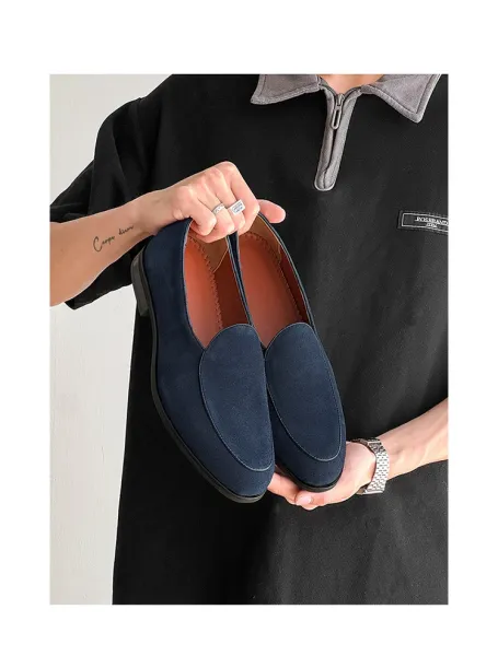 Design Suede Loafer Brown Casual Shoes - 13