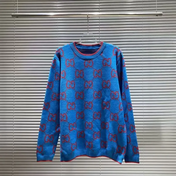 Gucci GG Monogram Green Knit Cardigan - 6