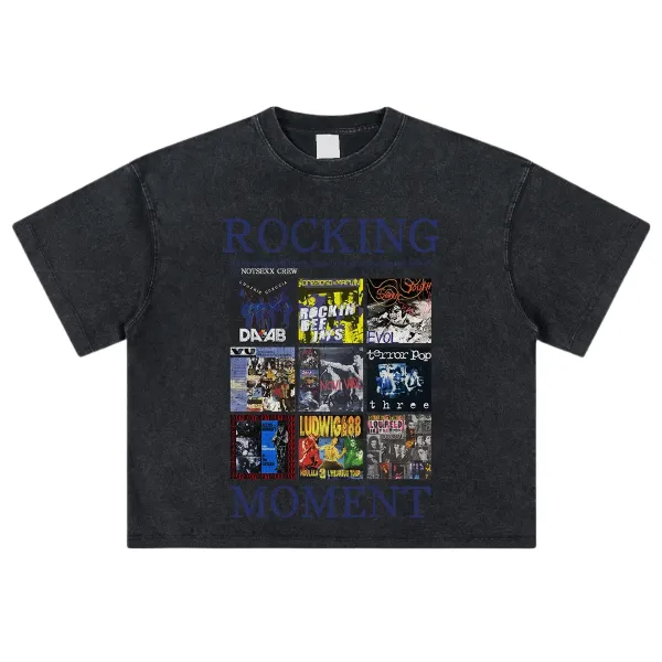 Design Rocking Moment Graphic T-Shirt White - 15