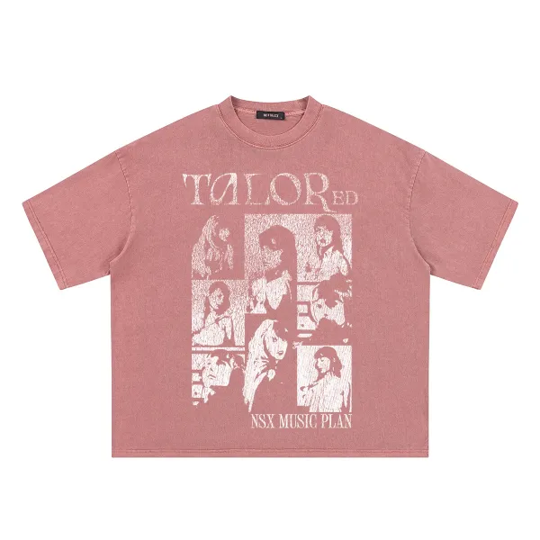Design NOTBEXX Talor ED NSX Music Plan T-Shirt Pink T-Shirts - 1