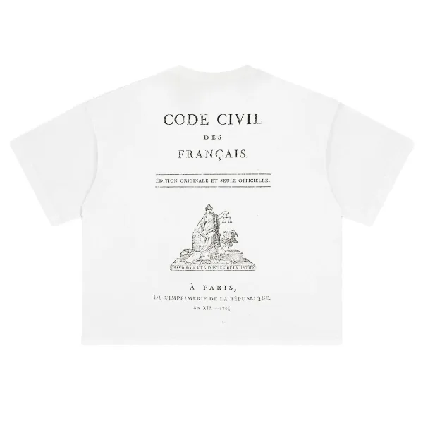 Design Napoleon Coronation Print Black T-Shirt - 11