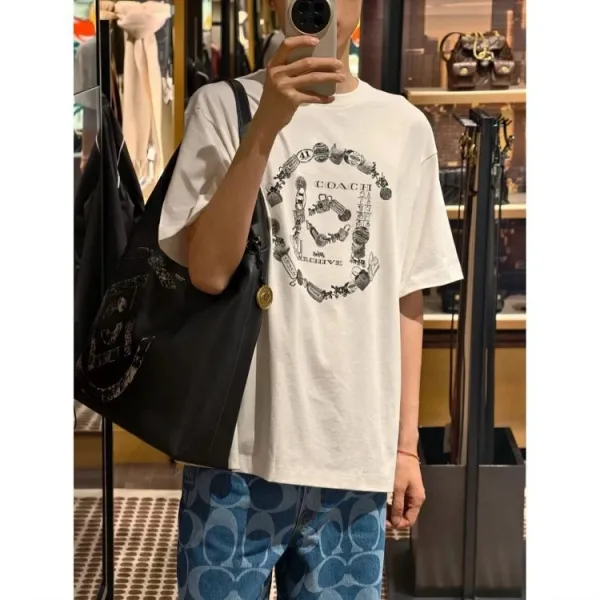 Coach Graphic Print T-Shirt Black - 5