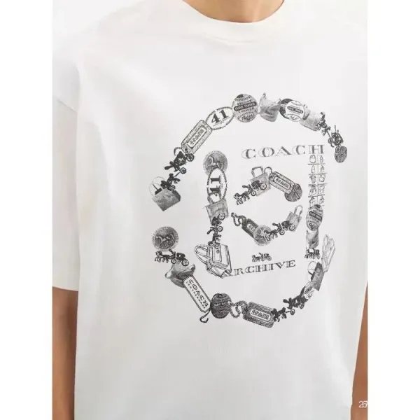 Coach Graphic Print T-Shirt Black - 7