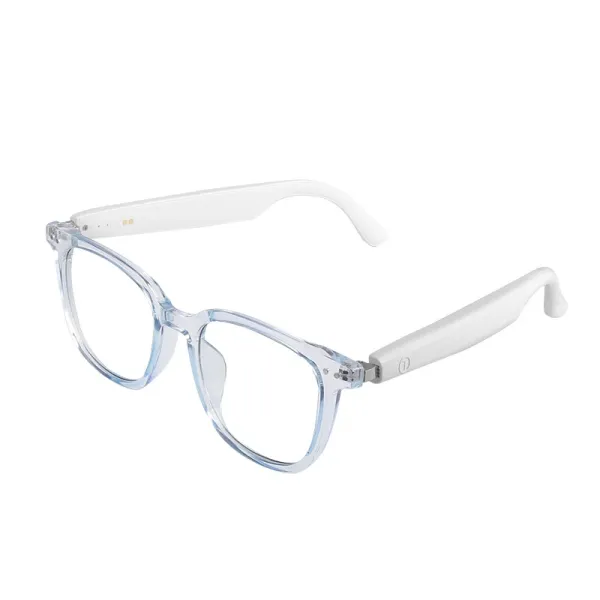 Design Clear Frame Optical Glasses with White Temples Eyewear Optical Glasses - 1