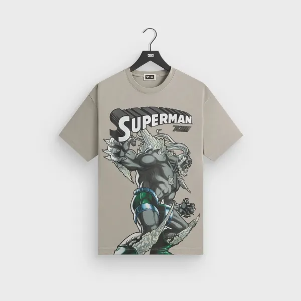 Kith x Superman Doomsday Graphic T-Shirt Beige - 1