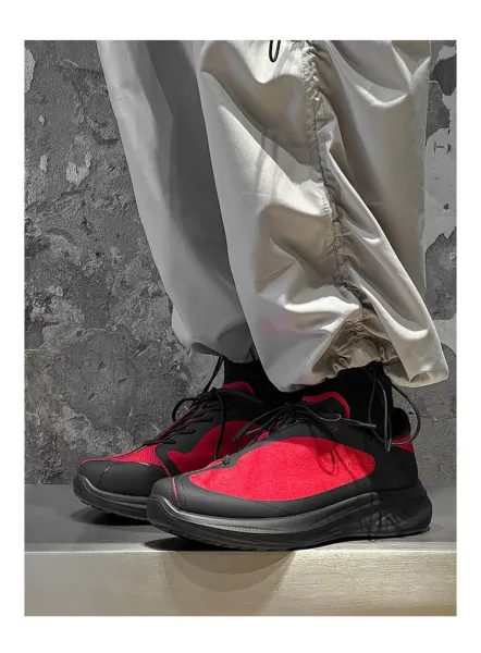 Design Chunky Mesh Sneakers in Off-White - 11