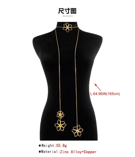 Design Abstract Two-Tone Choker Necklace Jewelry - 5