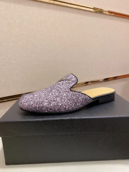 Design Giuseppe Zanotti Glitter Gold Mule Slipper Slippers - 11
