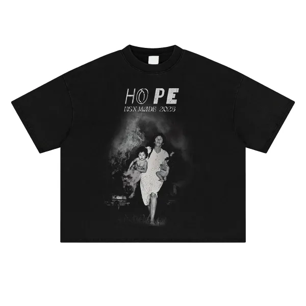Design NSXMADE HOPE 2025 Graphic T-Shirt Black T-Shirts - 1