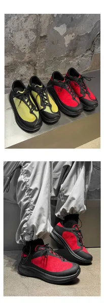 Design Chunky Mesh Sneakers in Off-White - 19