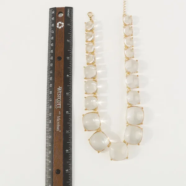 Design Abstract Two-Tone Choker Necklace Jewelry - 30
