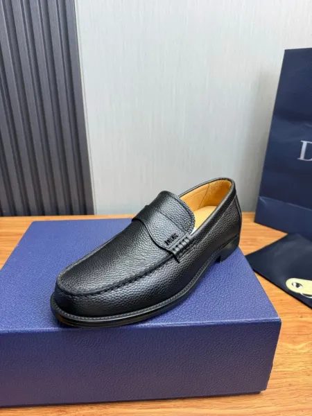 Dior Oblique Loafer Black Patent Leather Loafers - 6