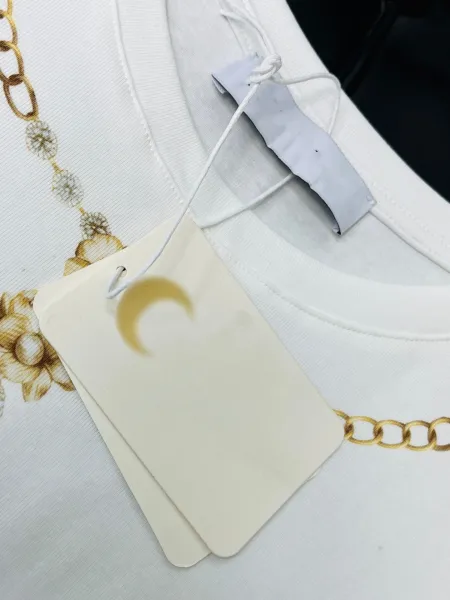 Design Chain-Trimmed White T-Shirt - 13