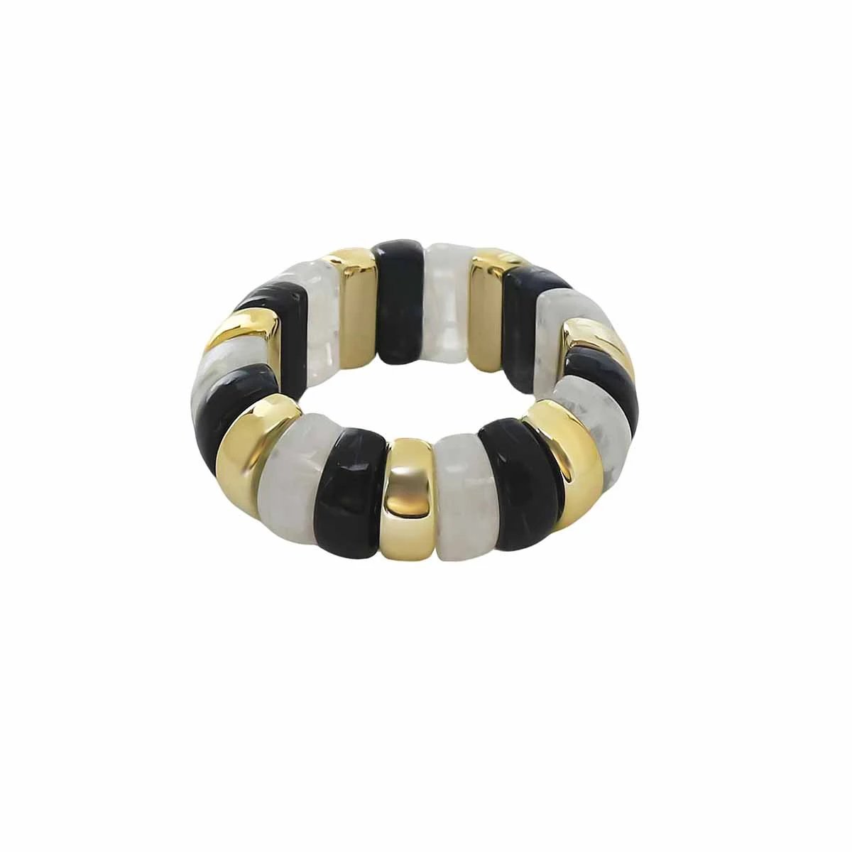 Resin Stackable Bangle Bracelet Assorted Colors Boho Chic