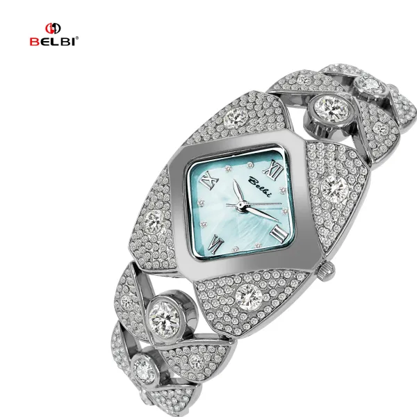 Design BELBI Diamond-Encrusted Gold-Tone Quartz Watch Watches - 15