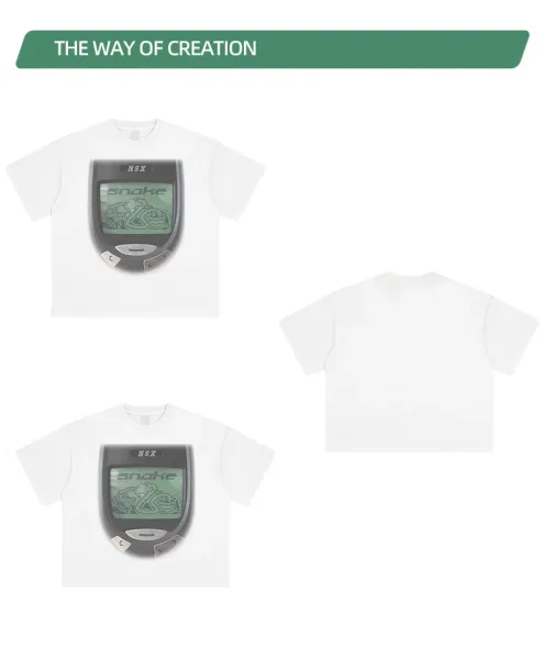 Design NOTGEXX Snake Game Long Sleeve T-Shirt Black T-Shirts - 12