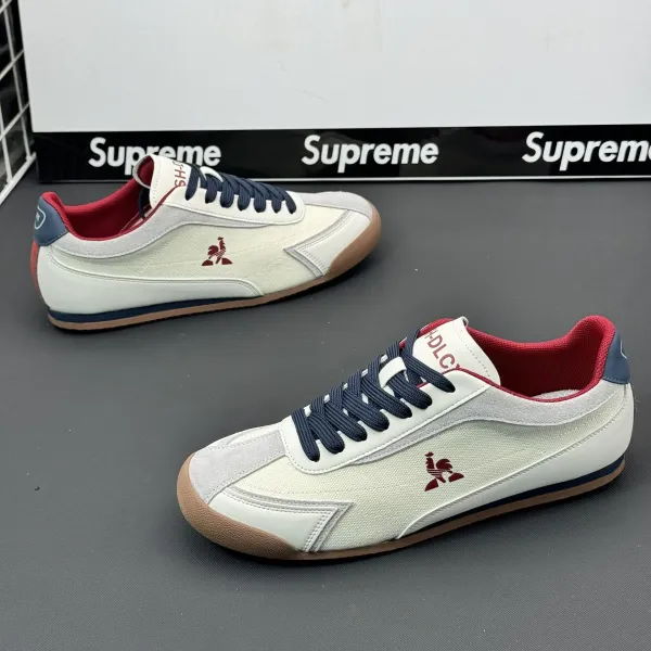 Le Coq Sportif Tennis Classic White Navy Red Sneakers - 13