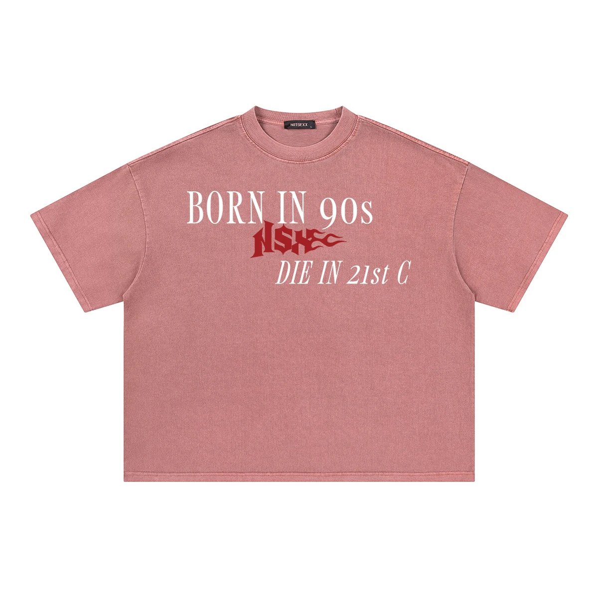 NSXEC Born In 90s Black Vintage Graphic T-Shirt