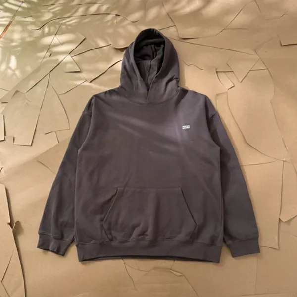 Essentials Gray Oversized Hoodie - 8