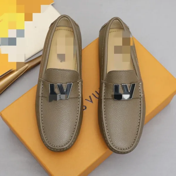 Design Loafers Black Pebbled Leather Penny Loafers - 2