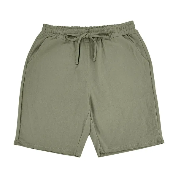 Design Drawstring Waist Shorts White - 83