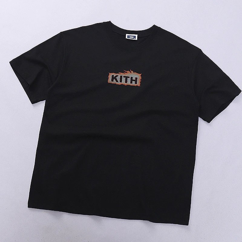 Design Cityscape Figure Print Black T-Shirt - 21