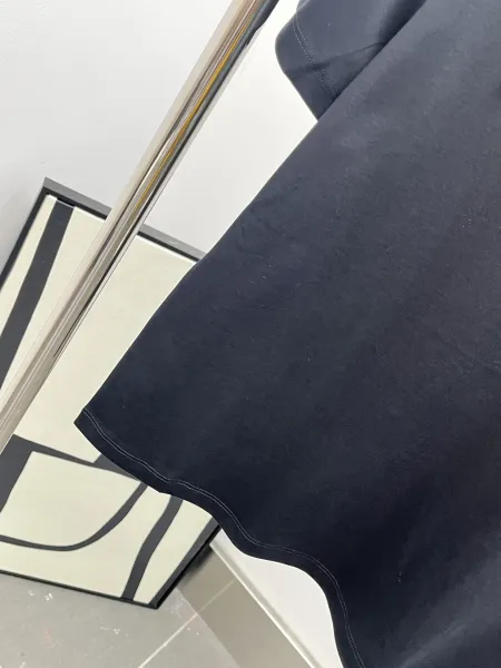 Miu Miu Embellished Logo T-Shirt Navy - 17