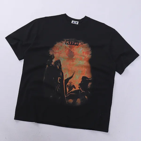 Kith Graphic Print Black T-Shirt - 1