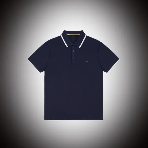 Hugo Boss Polo Navy with White Trim Polo Shirt - 1