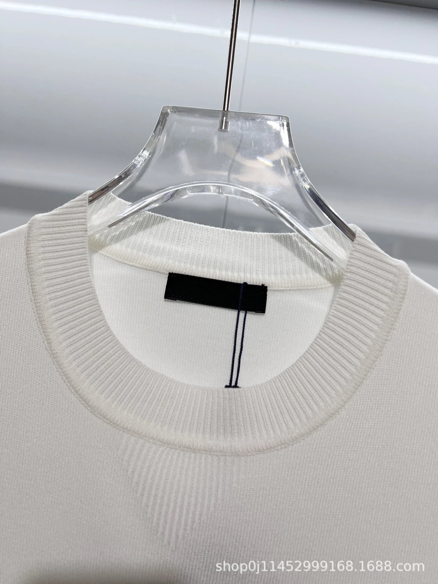 Prada Logo Knit T-Shirt White - 9