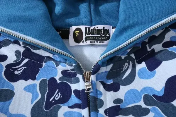 A Bathing Ape Shark Hoodie Army Green - 9