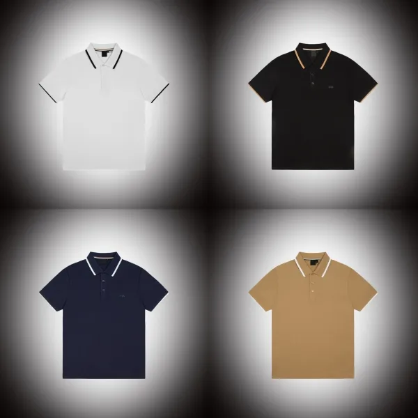 Design Classic White Polo with Black Trim Polo Tops Polo - 3
