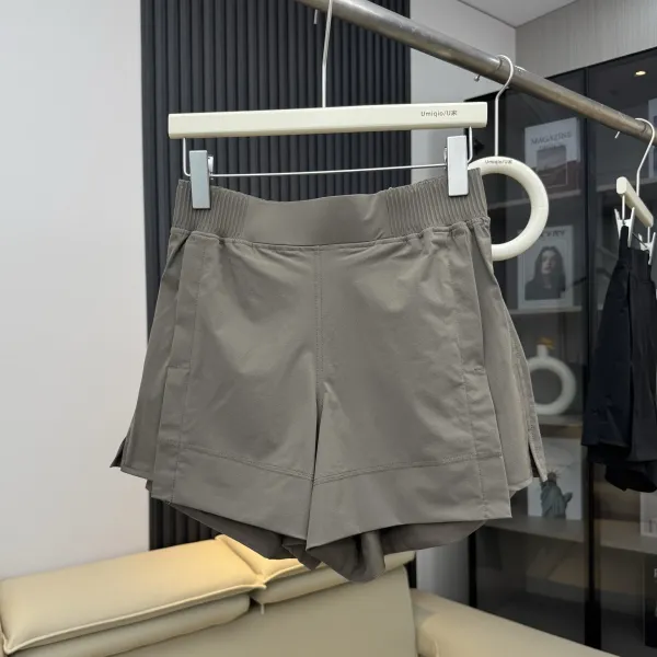 Design Umigio / U Pleated Waist Shorts Lavender Shorts - 15
