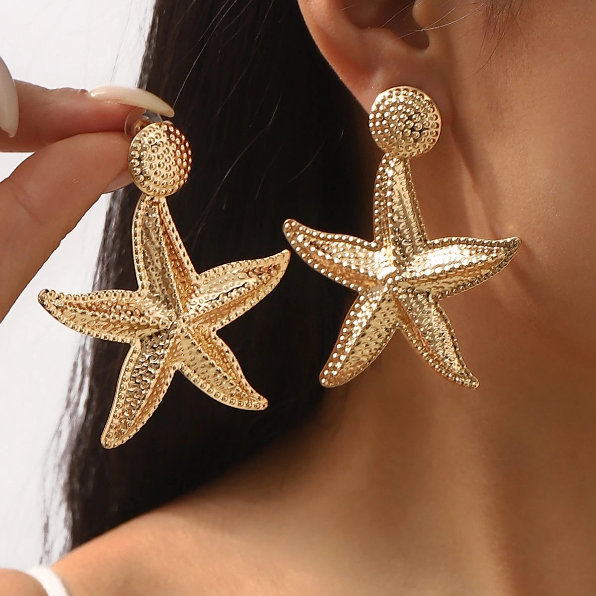 Sea Theme Earrings Assorted Colors Coastal Statement Jewelry