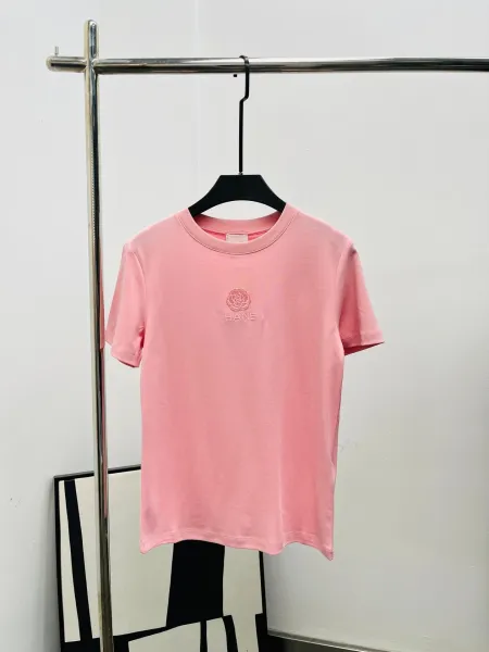 HANE Embroidered Rose Logo Black T-Shirt - 4