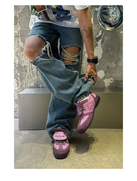Design FOCP Purple Glitter Panel Sneakers - 12