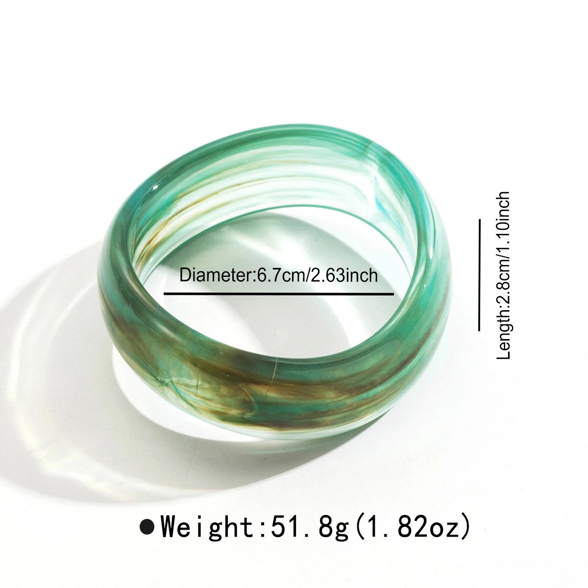 B3450 Transparent Green Smoke