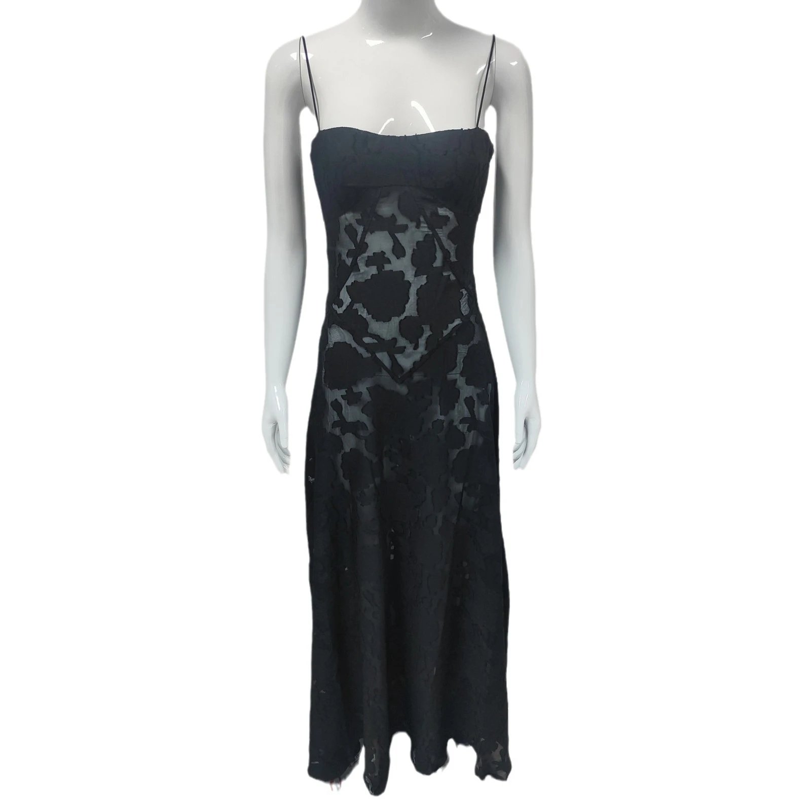 Design Lace Maxi Dress Black - 31