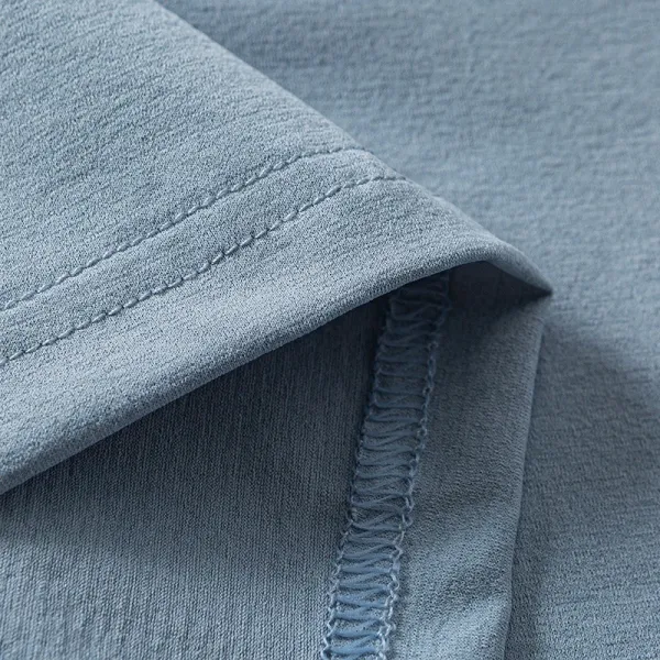 Design Half-Zip Polo Shirt in Mint Green with Light Blue Trim Tops Polo - 9